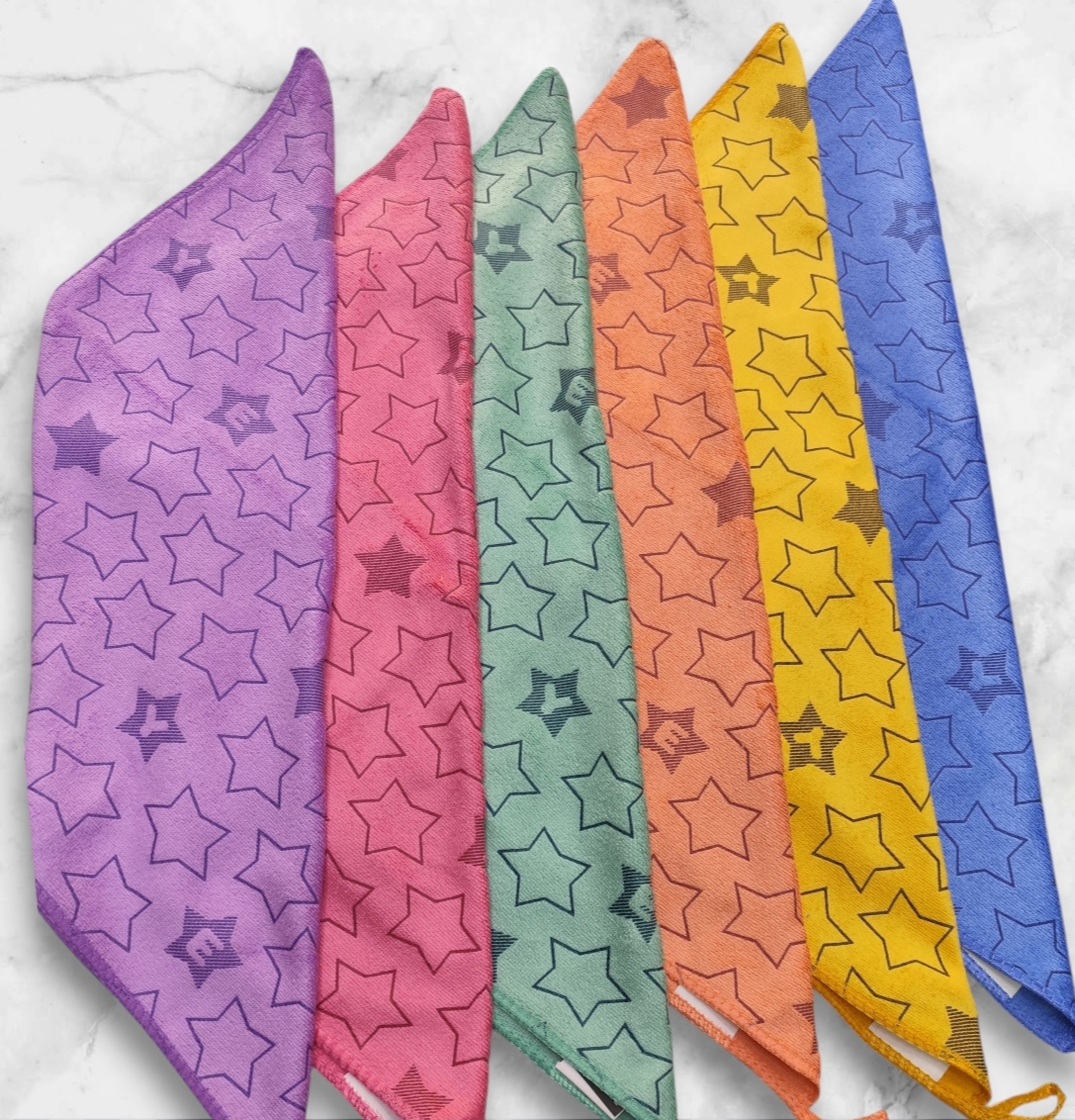 دستمال حوله ای نانو طرح ستاره ای 40×40 وارداتی