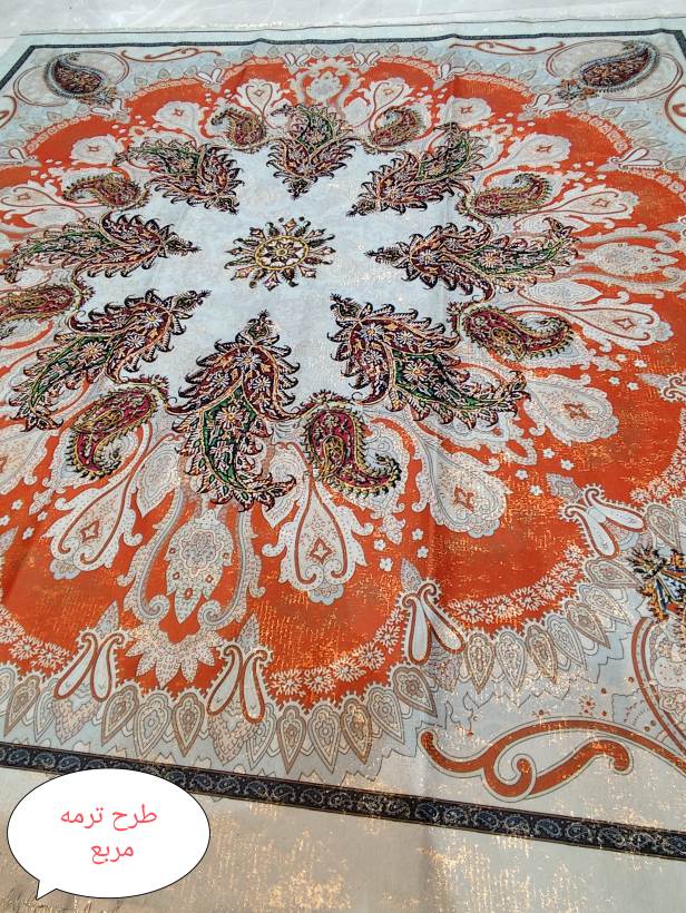 رومیزی پارچه ای شانل مربع ابعاد 140در 140 - Image 3