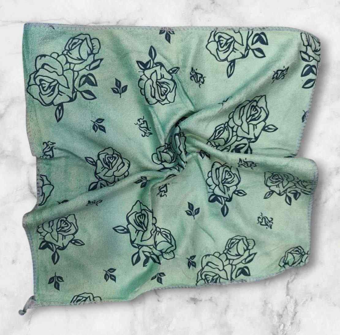 دستمال حوله ای 60 گرمی سایز 40*40 طرح گل
