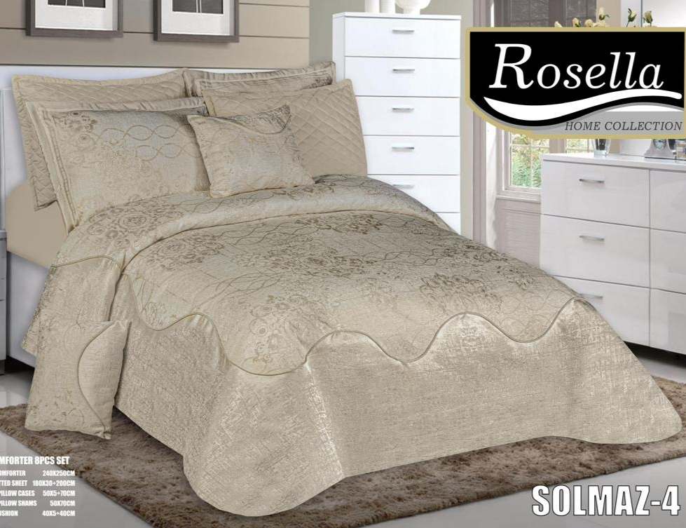 سرویس روتختی دونفره عروس برند Rosella مدل سولماز ۸ تکه - Image 2