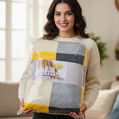 پتوی ژله ای مسافرتی ماندانا دونفره برند شادیلون چهار فصل