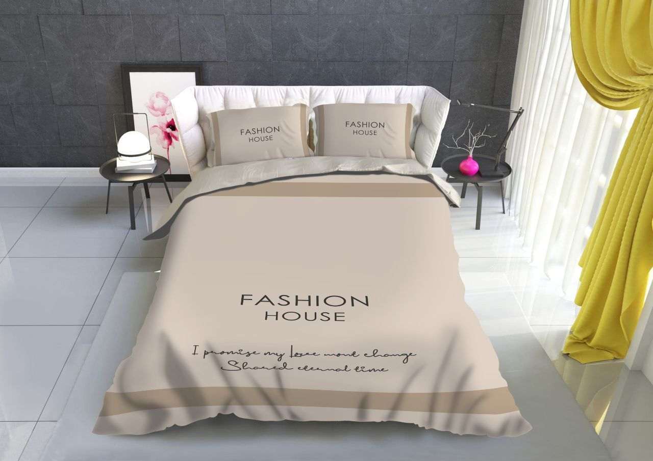 ست روتختی یک نفره سه بعدی مخمل طرح Fashion House کد 10011 - Image 2