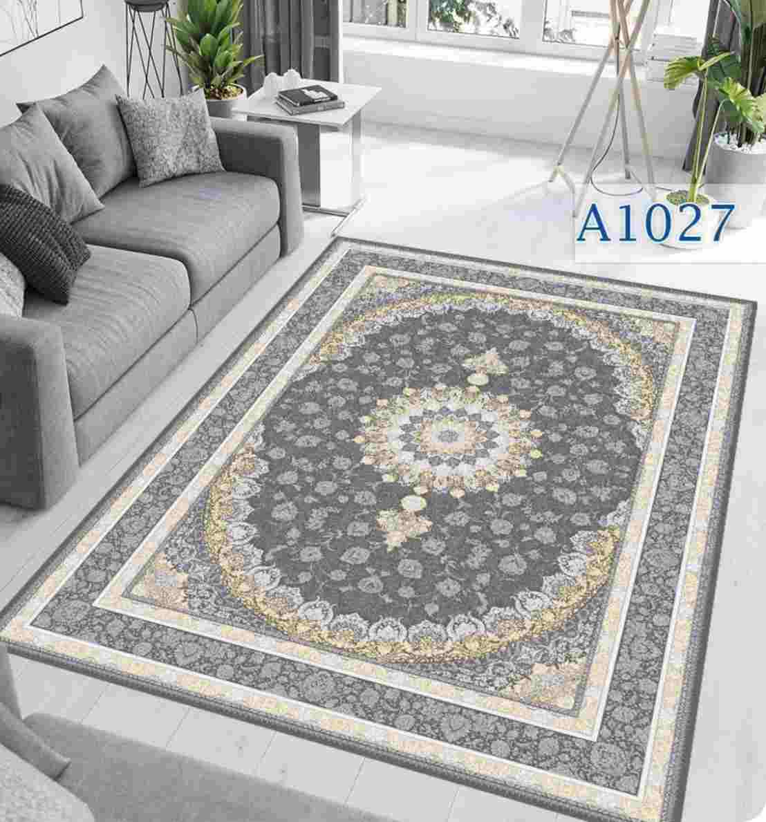 فرشینه مخمل 4لایه طرح فرش ریشه دار،سایز 50در 80
